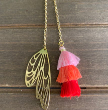 Load image into Gallery viewer, Gold Butterfly Wing bookmark