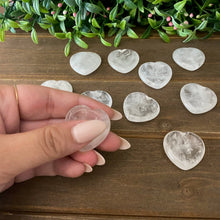 Load image into Gallery viewer, Clear Quartz Heart Shaped Worry Stone