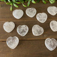 Load image into Gallery viewer, Clear Quartz Heart Shaped Worry Stone