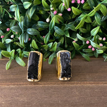 Load image into Gallery viewer, Black Tourmaline Adjustable Ring