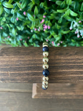 Load image into Gallery viewer, Blue Goldstone & Gold Bracelet
