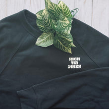 Load image into Gallery viewer, Rich Auntie/ Tia Vibes Crewneck in Deep Black