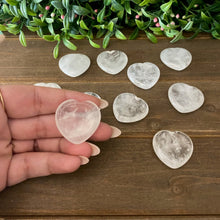Load image into Gallery viewer, Clear Quartz Heart Shaped Worry Stone