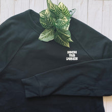Load image into Gallery viewer, Rich Auntie/ Tia Vibes Crewneck in Deep Black