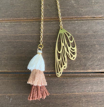 Load image into Gallery viewer, Gold Butterfly Wing bookmark