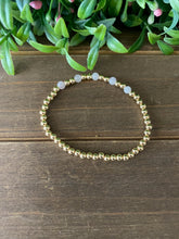 Load image into Gallery viewer, Rose Quartz & Gold Bracelet