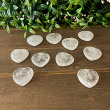 Load image into Gallery viewer, Clear Quartz Heart Shaped Worry Stone