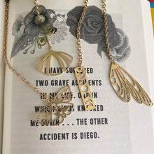 Load image into Gallery viewer, Gold Butterfly Wing bookmark