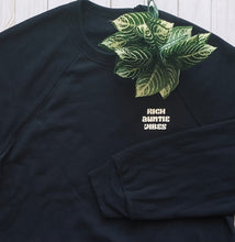 Load image into Gallery viewer, Rich Auntie/ Tia Vibes Crewneck in Deep Black