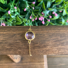 Load image into Gallery viewer, Amethyst Round Cut Glass Stone bracelet