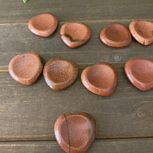 Load image into Gallery viewer, Goldstone Heart Shaped Worry Stone