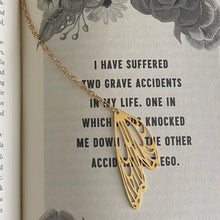 Load image into Gallery viewer, Gold Butterfly Wing bookmark