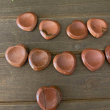Load image into Gallery viewer, Goldstone Heart Shaped Worry Stone