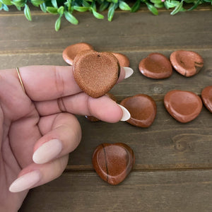 Goldstone Heart Shaped Worry Stone