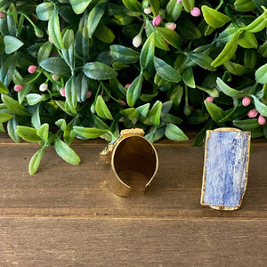 Blue Kyanite Adjustable Ring