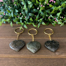 Load image into Gallery viewer, Heart Labradorite Keychain
