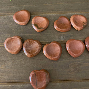 Goldstone Heart Shaped Worry Stone